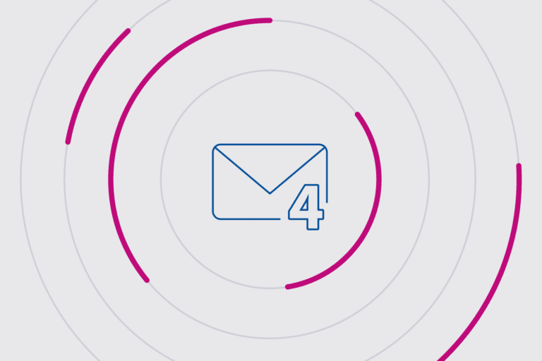 Email icon depicting 4 steps to improve email deliverability