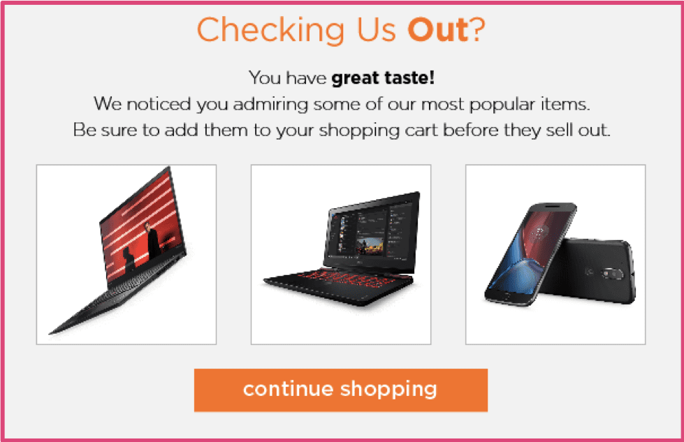 Lenovo email screenshot