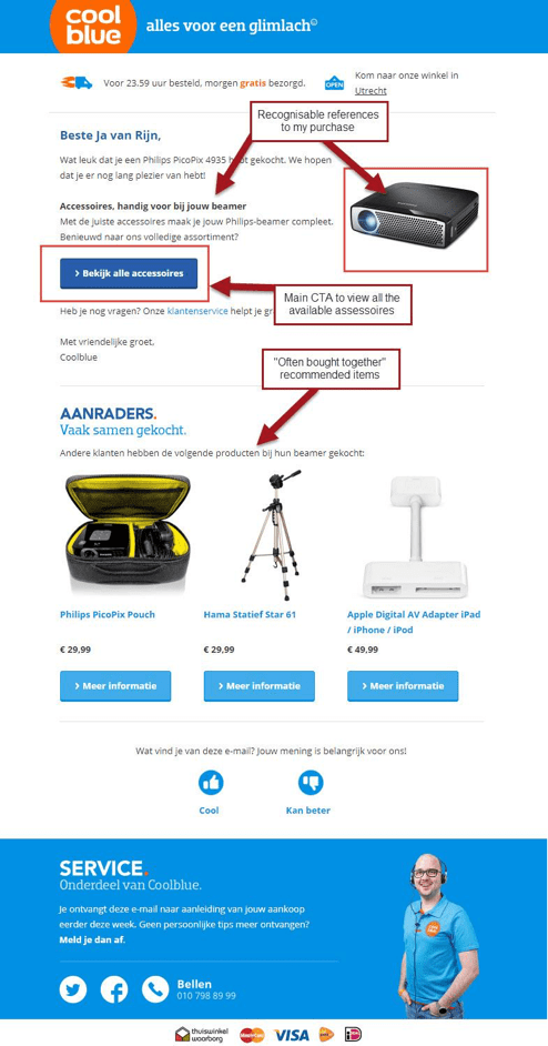 Coolblue cross-sell email