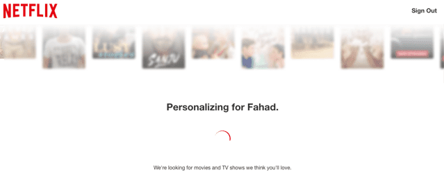 Netflix post-click experience: Personalization