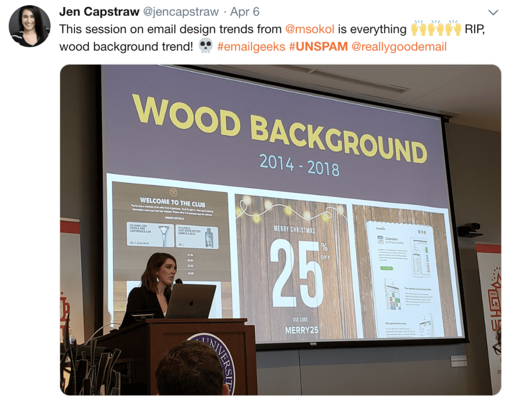 Wood background RIP tweet