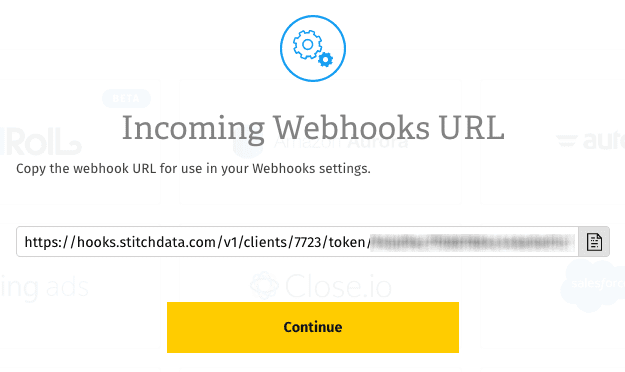 Stitch webhook token