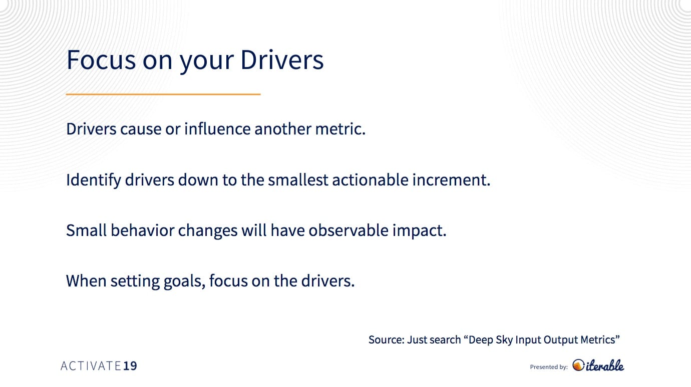 drivers that influence campaign metrics