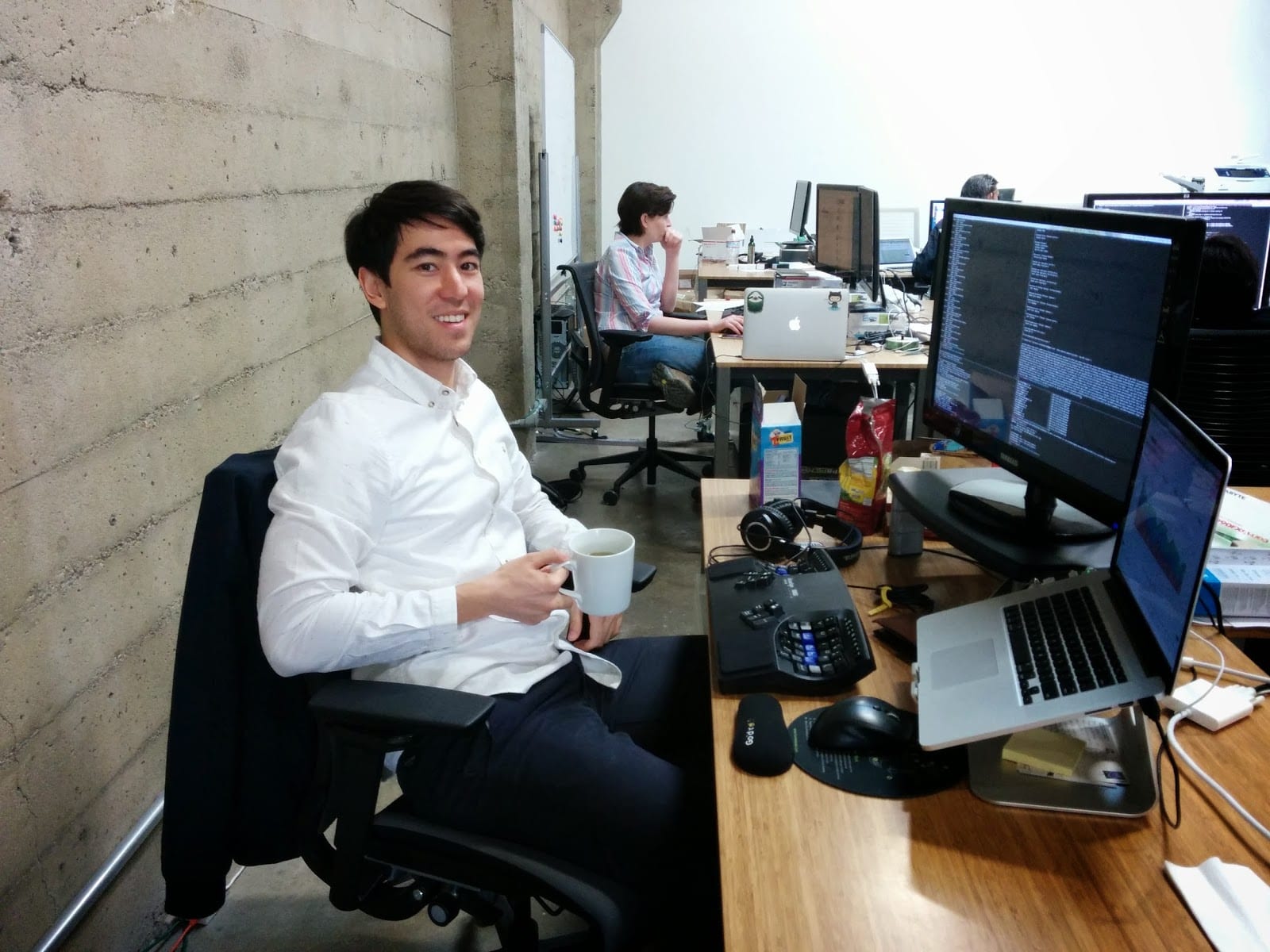 Iterable Head of Product Andrew Boni in the old office