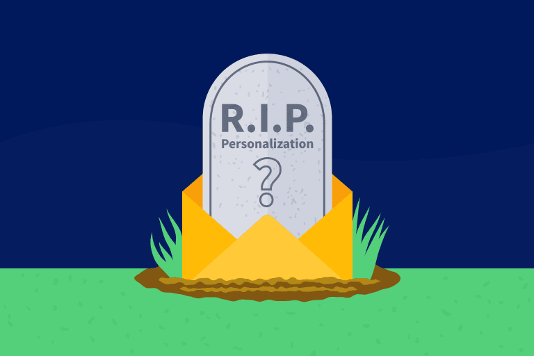 Headstone to depict the death of personalization