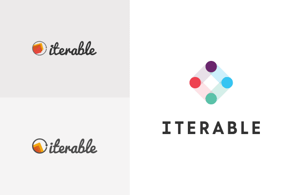 Iterable's old and new logos