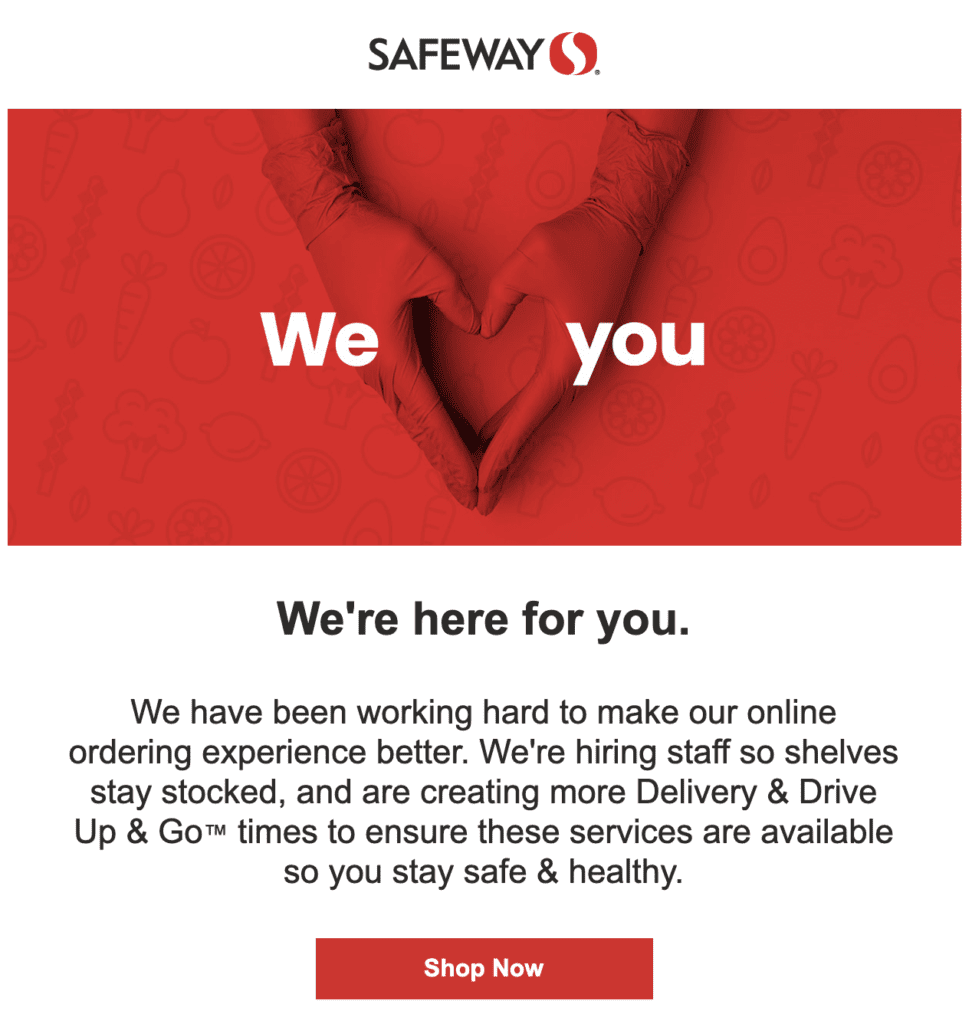 Safeway Job Postings Under COVID-19