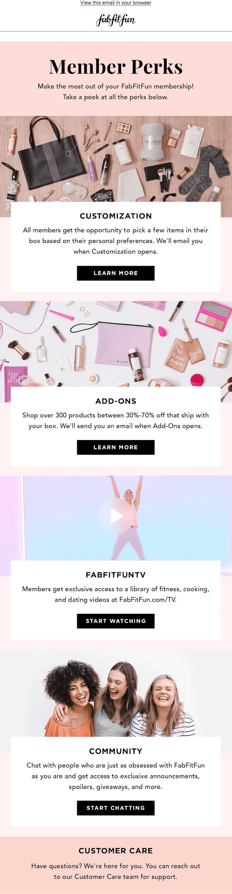 FabFitFun Member Perks email