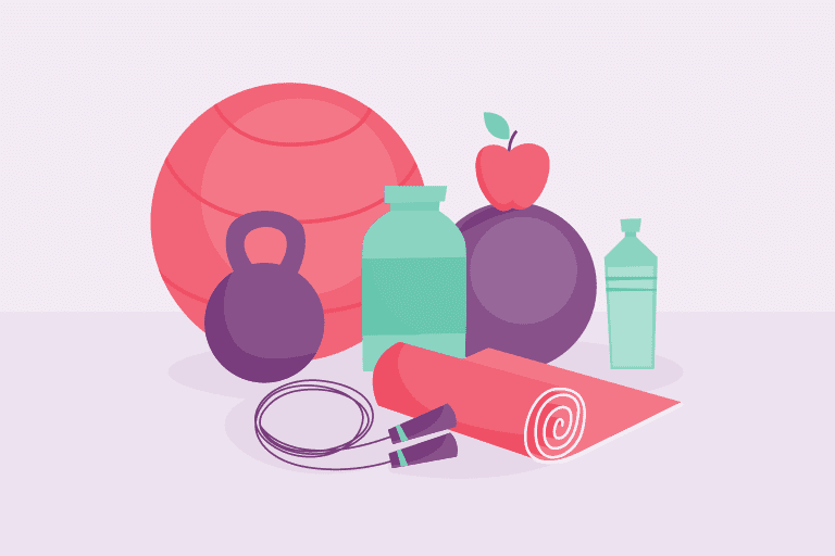 Health and wellness illustration