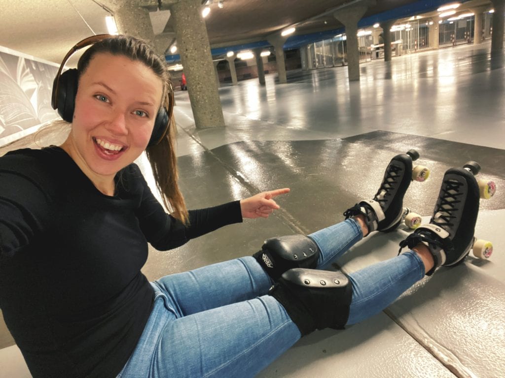 Women in Marketing - Kait Creamer taking up roller skating