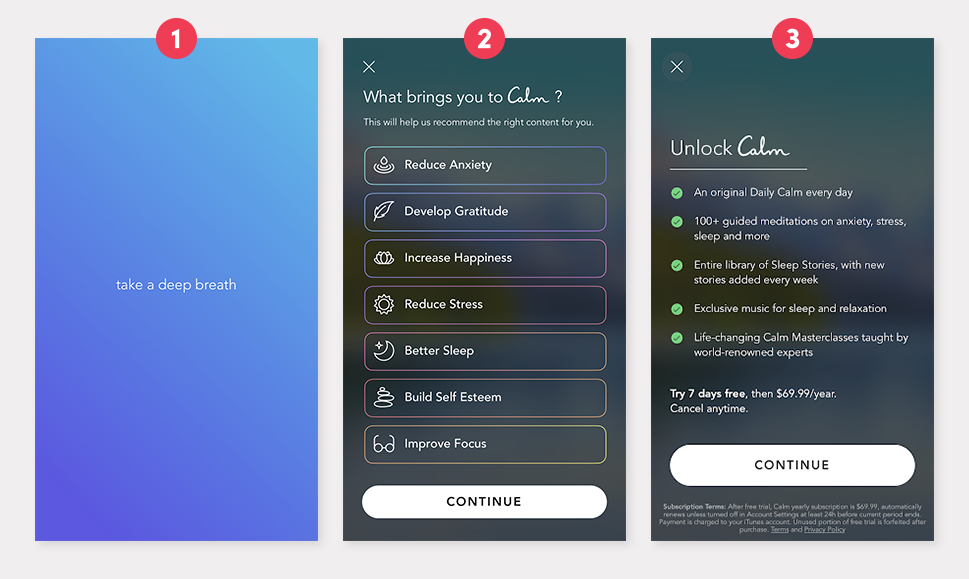 Calm Mobile UX 