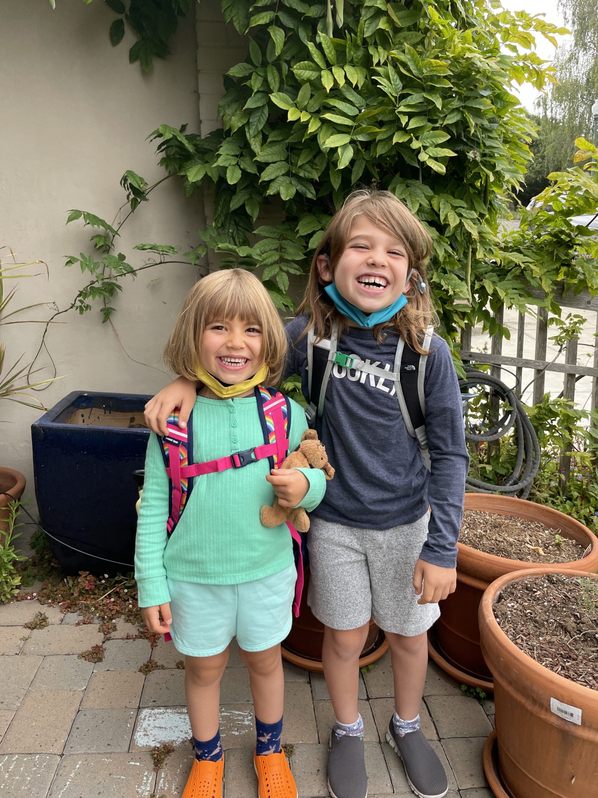 Matt's daughters ready to go back to school