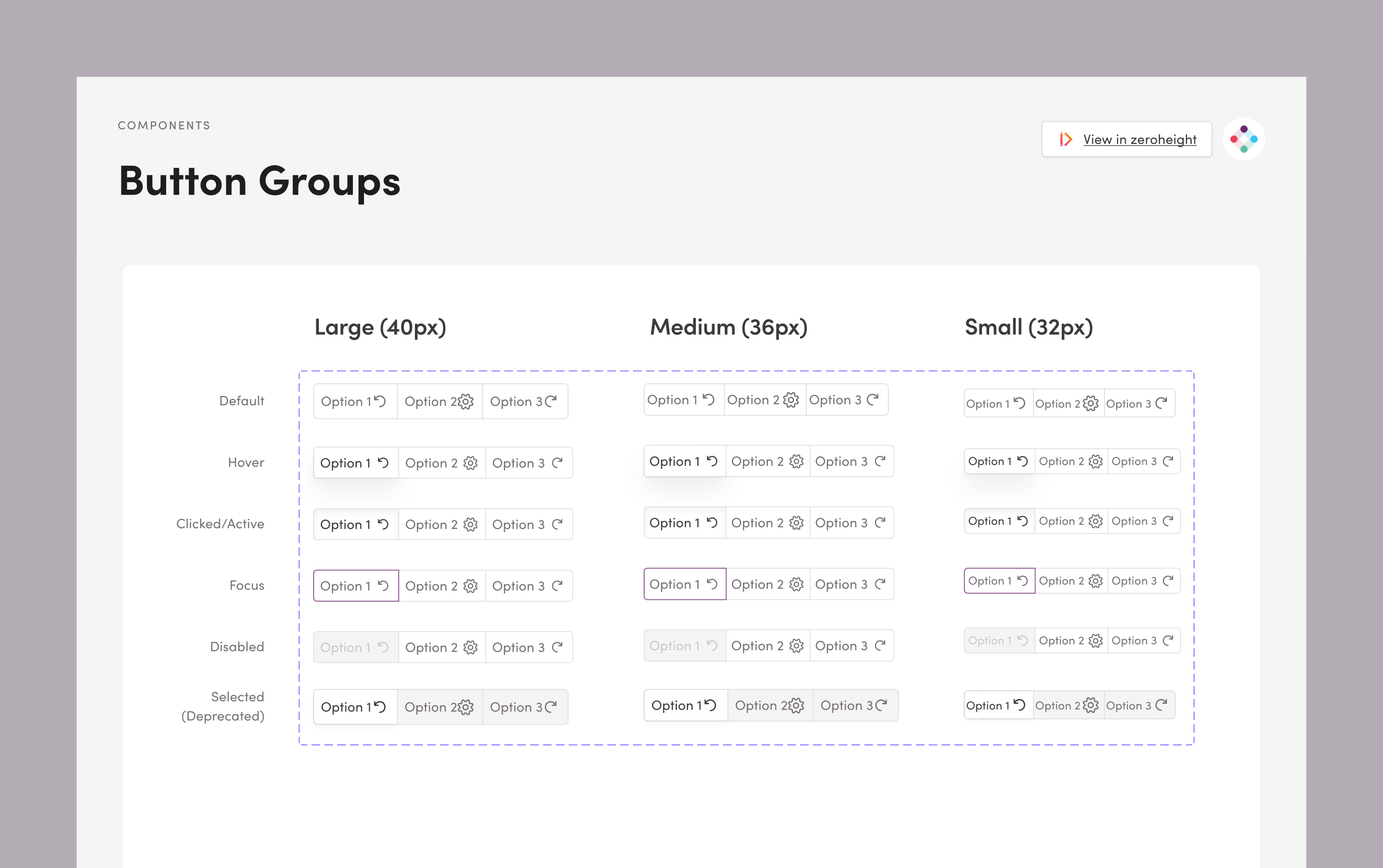 Button Group Component