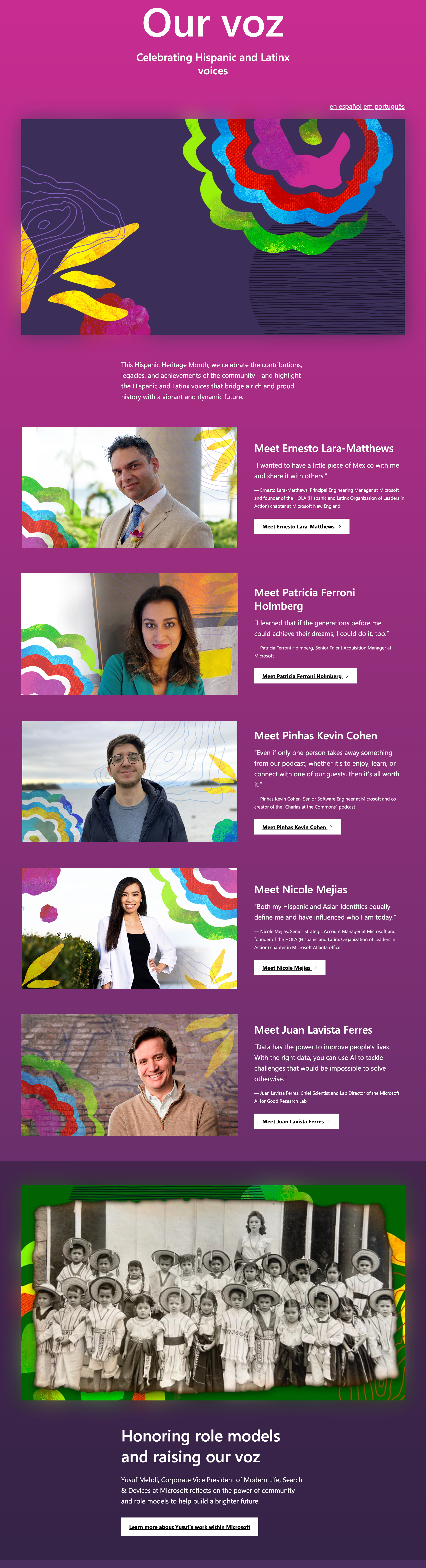 Microsoft shares stories during Hispanic Heritage Month