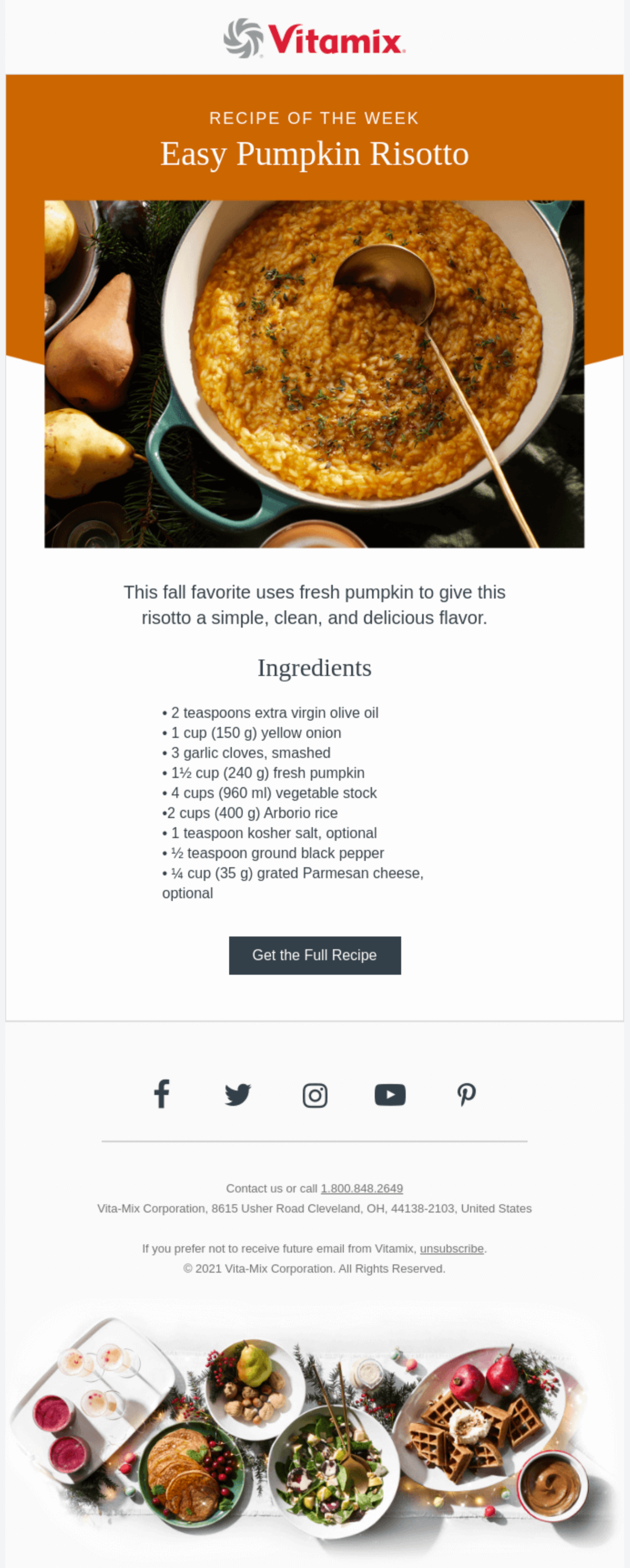 Vitamix shared a partial recipe