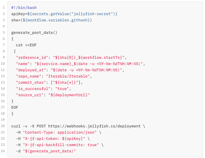 The final shell script