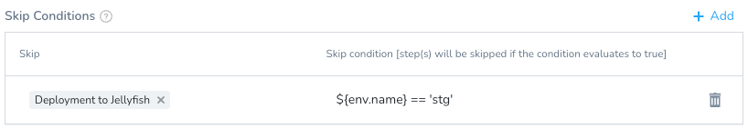 Skip conditions modal